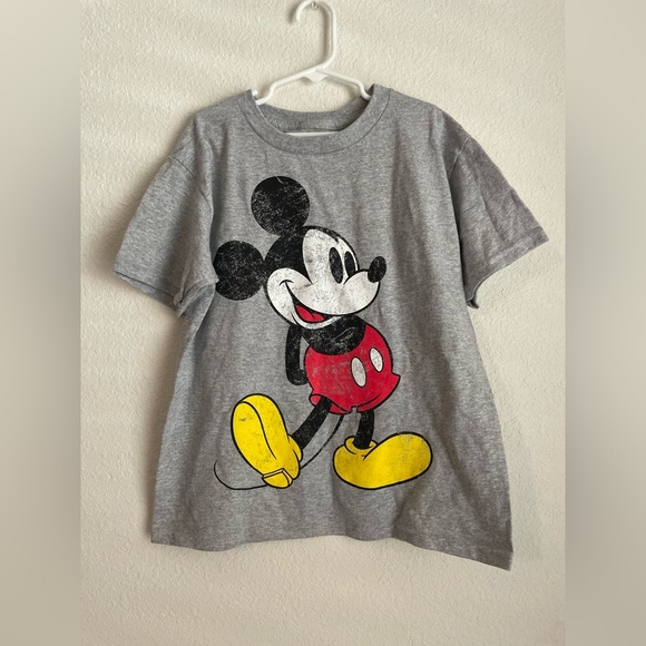 Disney Mickey Mouse Gray and Red Kids T-Shirt size S-NWOT - Picture 1 of 4
